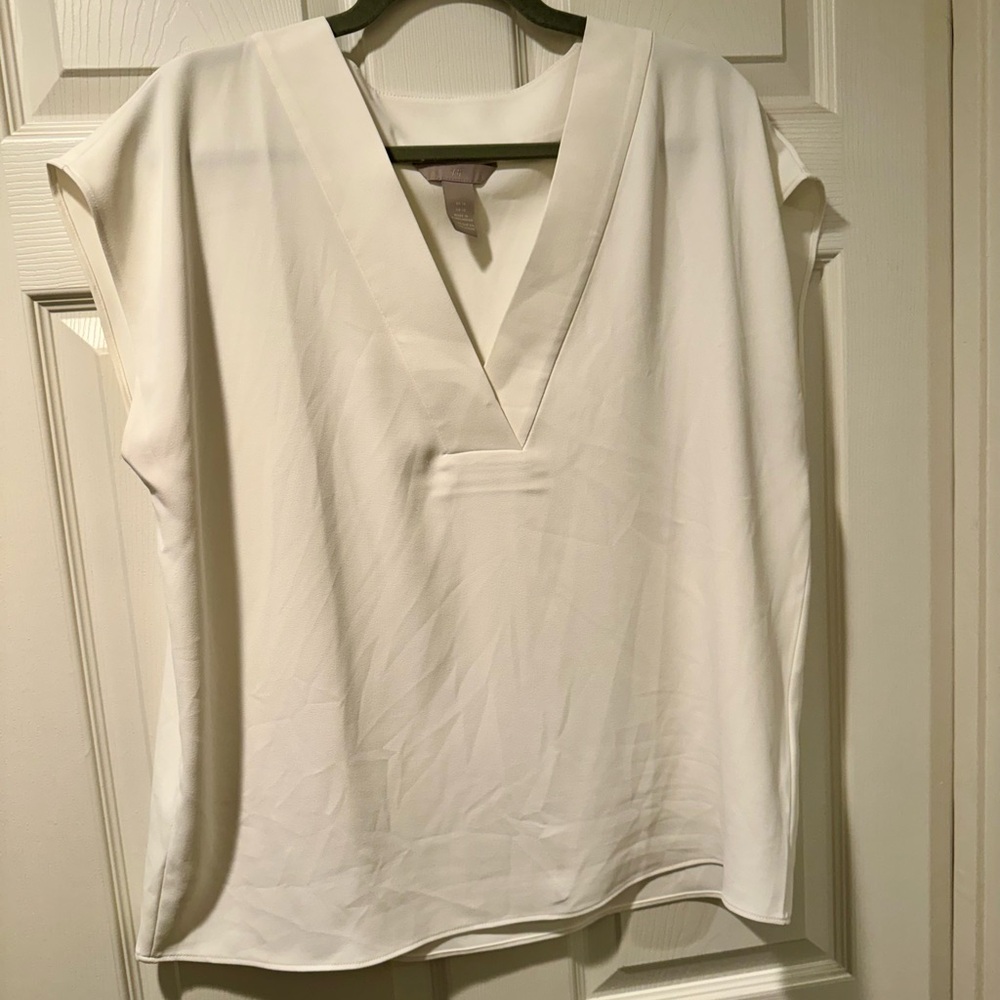 H&M Blouse Women’s Top Size 12 Cream